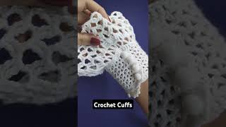 How To Crochet Victorian Style Cuffs crochetcuffs crochetwristlets [upl. by Nizam]