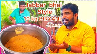 10KG Jabbar bhai style Chicken biryani jabbarbhai cooking nellaisamayal biryani [upl. by Kalb17]