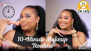 10Minute Makeup Routine Fewer steps and fewer products  Super detailed [upl. by Aropizt]