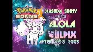 Live Shiny Alola Snow Warning Vulpix via Masuda Method after 403 Eggs  Pokemon Sun [upl. by Stoops846]