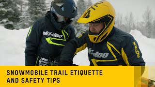 SkiDoo Snowmobile Safety Tips and Trail Etiquette [upl. by Bendick]