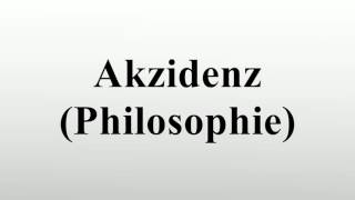 Akzidenz Philosophie [upl. by Dleifyar]