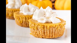 Mini Pumpkin Cheesecakes [upl. by Vic]