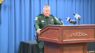 Okaloosa County sheriff addresses media following deputy shooting US Airman to death [upl. by Giza]