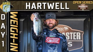 Weighin Day 1 at the Lake Hartwell 2022 Bassmaster Opens [upl. by Hniht]