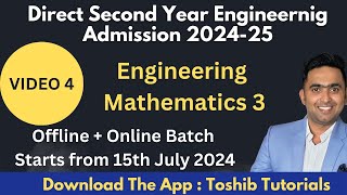 Direct Second Year Degree Offline Batch M3  Toshib Tutorials [upl. by Aihtnyc242]