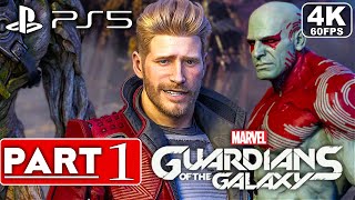 MARVELS GUARDIANS OF THE GALAXY PS5 Gameplay Walkthrough Part 1 FULL GAME 4K 60FPS No Commentary [upl. by Sueddaht]