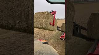 Collecting Hay Bales made Easy farming fendt farmking agri shortsagriculture hay [upl. by Enelaj]