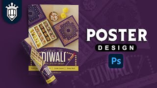 Diwali Sweet Sale Poster Design in  Photoshop 2021 Tutorial [upl. by Airahs]