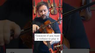 Violin Extension Prototype This makes your G string into a lower D wout changing normal fingerings [upl. by Euqinamod323]