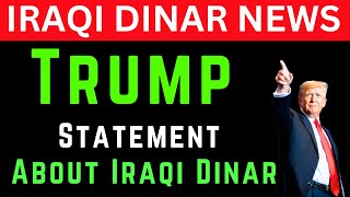 iraqi dinar 🔥US President Statement About Iraqi Dinar🔥 Iraqi Dinar News Today 🔥Latest RV Update 2024 [upl. by Alyacim]