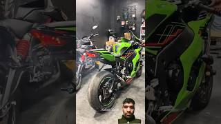 ninjia zx10r bike service shortsvideo [upl. by Nosittam]