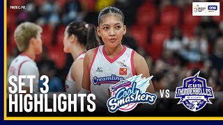 CREAMLINE VS ZUS COFFEE  SET 3 GAME HIGHLIGHTS  202425 PVL ALLFILIPINO CONFERENCE  DEC 12 [upl. by Nogas788]