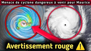 Avertissement rouge de cyclone dangereux à venir à Maurice  18 février24 février Alerte cyclone [upl. by Admama]