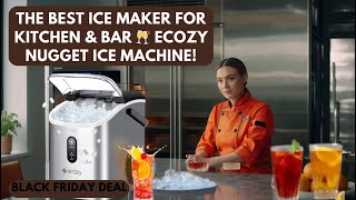 The BEST Ice Maker for Kitchen amp Bar 🥂 ecozy Nugget Ice Machine [upl. by Loats643]