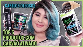 ☑️ TOP 5 PRODUTOS COM CARVÃO ATIVADO PARA CABELO OLEOSO ☑️ VEDA16 [upl. by Schach]