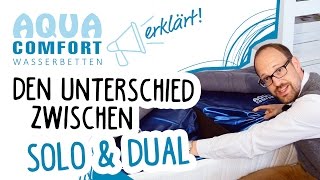 Solo oder DualWasserbett  was ist das richtige für Sie [upl. by Dry411]