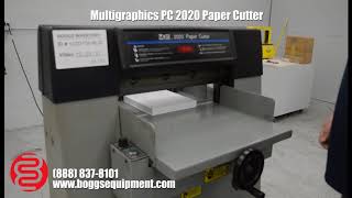 Multigraphics PC 2020 Paper Cutter [upl. by Eirelav355]