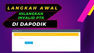 Cara Buat Akun PTK Baru di DAPODIK [upl. by Hoskinson576]