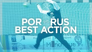 No way past Elena Utkina  Portugal vs Russia  Womens EHF EURO 2018 [upl. by Husha]