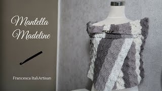 Mantella Madeline Stola corta  VideoTutorial Uncinetto  Crochet Stole [upl. by Francisco]