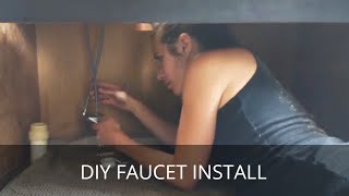 How to Install a Faucet The EASY Way  Kitchen Faucet Install [upl. by Larissa]