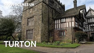 Turton Tower amp Gardens  4K walk  Slow Scenes UK [upl. by Anelet]