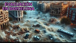 Evacuación Urgente En ESPAÑA Nueva Tormenta DANA golpea Barcelona Inundaciones Lluvias Valencia [upl. by Attener]