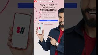 Kotak Mahindra Bank zero balance saving account  kotak811 zeroblancesavingaccount [upl. by Nimesay]