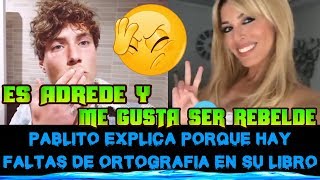 EL NOVIO DE ORIANA EXPLICA PORQUE SU LIBRO TIENE FALTAS DE ORTOGRAFIA Y LAISMOS [upl. by Annovad713]