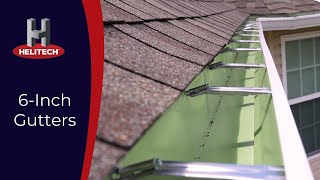 6inch Gutter vs Standard Gutter [upl. by Leiser]