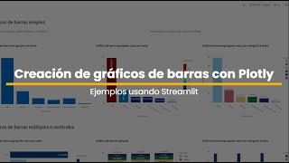 Creación diferentes gráficos de barras con Plotly para dashboard en Streamlit y Jupyter Notebook [upl. by Ciel]