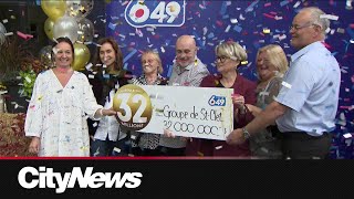 Group of six Quebec strangers win 32M jackpot [upl. by Palumbo]