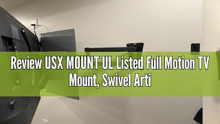 Review USX MOUNT UL Listed Full Motion TV Mount Swivel Articulating Tilt TV Wall Mount for 2655Inc [upl. by Somerset796]