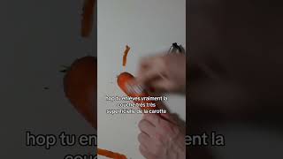 Éplucher la carotte finement avec de l’aluminium 🥕 [upl. by Christabella]