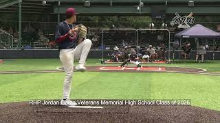 RHP Jordan Garza Veterans Memorial High School Class of 2026 [upl. by Yejus]