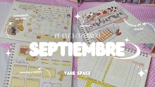 BUJO bullet journal septiembre 2024☁️plan with me ♡ favoritos del mes 🌸 [upl. by Olinde]