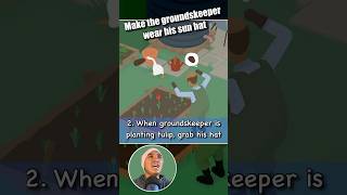 Make the groundskeeper wear his sun hat  Untitled Goose Game [upl. by Everara]