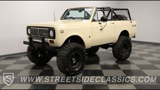 1975 International Scout II 4x4 for sale  8060CHA [upl. by Donelle]