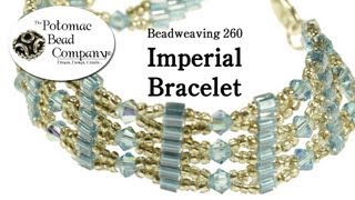 Beadweaving 260  Imperial Bracelet [upl. by Zadack]