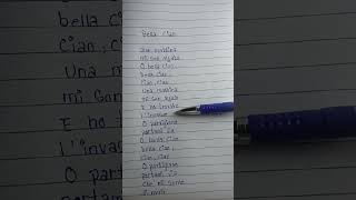 Bella ciao lyrics in english [upl. by Leiram]