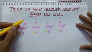 Trick for inert pair effect  Periodic table tricks  Class 11 Chemistry [upl. by Lenard833]