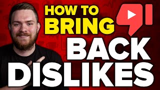 How To Bring Back YouTube Dislike Counter 2022 [upl. by Janis]