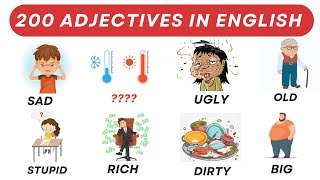 Do You Know the 200 Adjectives That Will Improve Your English Fluency [upl. by Lam]