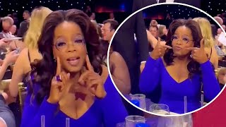 Oprah Winfrey refused to eat pizza in a bag being served at the Critics Choice Awards [upl. by Cannell]