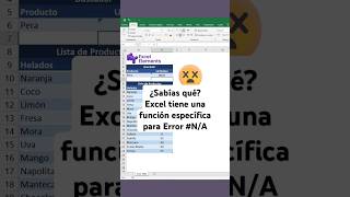 Error NA en Excel excel exceltips tutorial [upl. by Sucramraj]