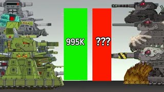 All Power Levels of KV44M vs RATTE cartoon about tanks [upl. by Nylodnew997]