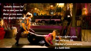 Ram Leela  Ishqyaun Dhishqyaun lyrics HindiEnglish [upl. by Wurst]