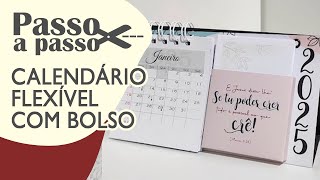 Passo a passo calendário flexível com bolso [upl. by Petras26]