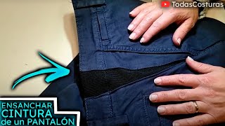 ✂️ CÓMO ENSANCHAR PANTALÓN VAQUERO QUE TE QUEDA ESTRECHO 🌟 CÓMO ARREGLAR un PANTALÓN de la CINTURA [upl. by Oiluj]